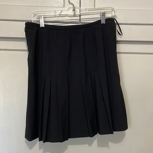 INC Black Pleated Skirt
